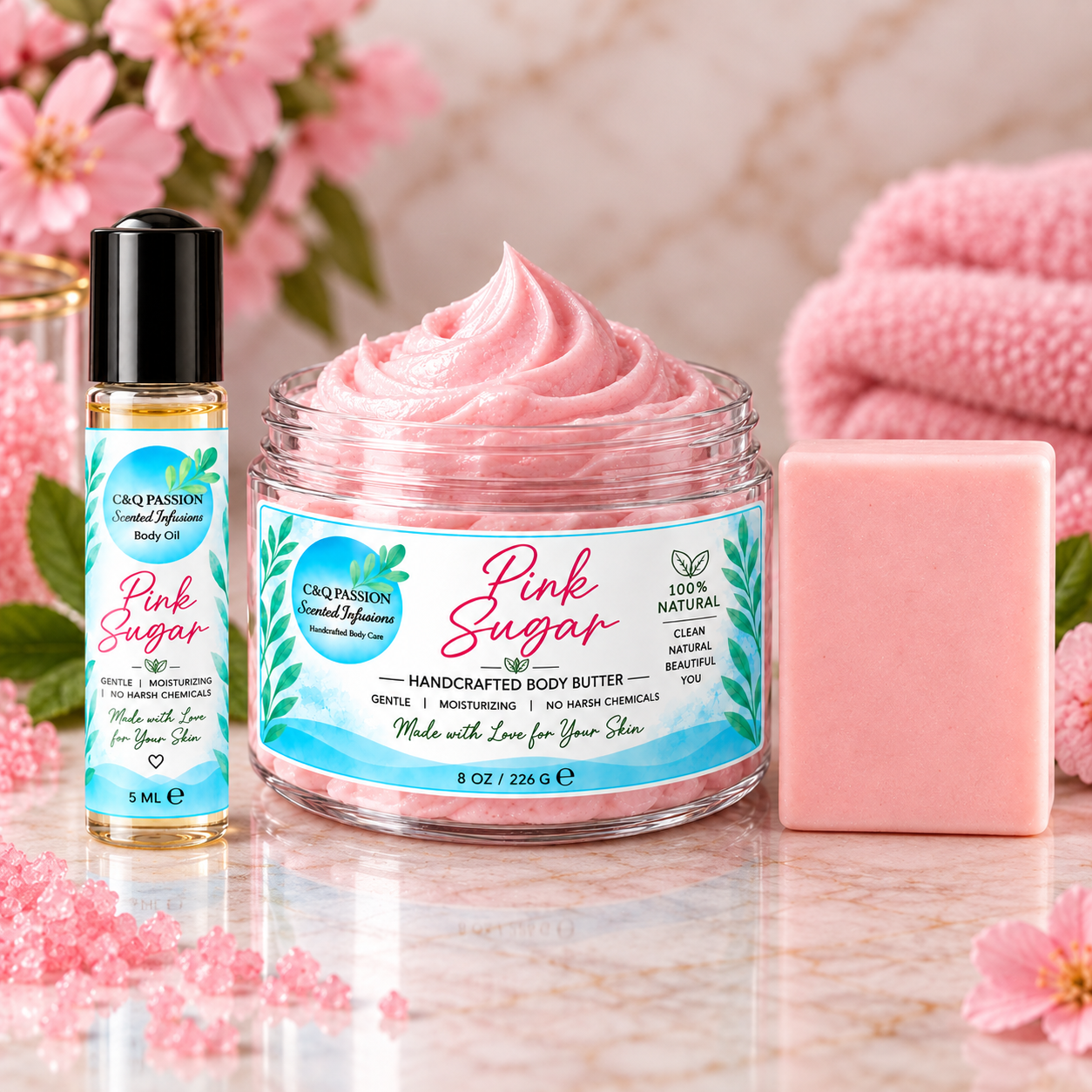 Women Glow Trio | Soap + Body Butter + Body Oil
