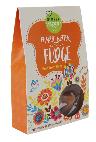 Vegan Peanut Butter Fudge, 125g gift box