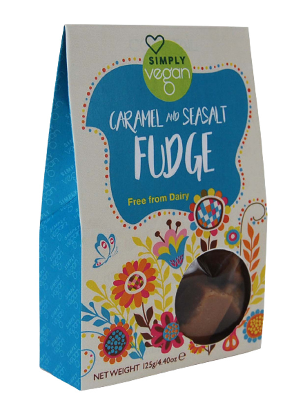 Vegan Seasalt & Caramel Fudge 125g gift box