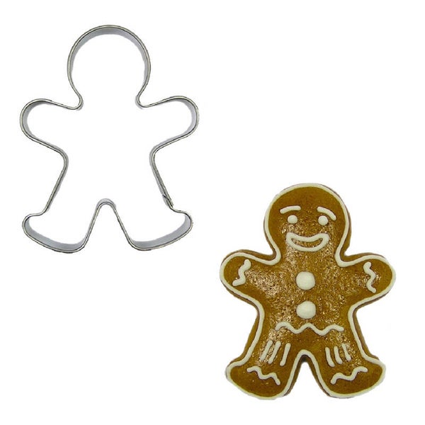 Uitsteker Gingerbread Man RVS 4cm
