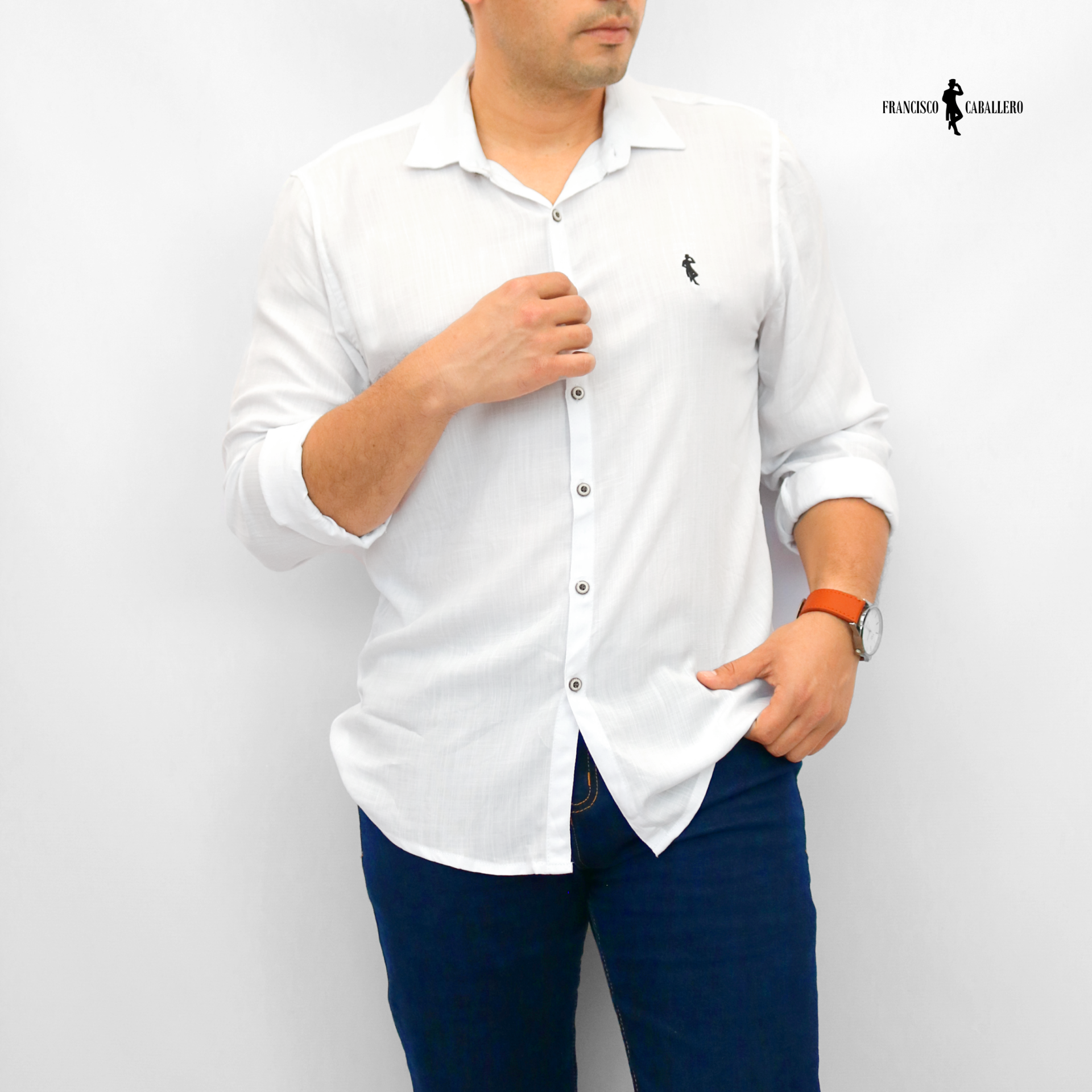 CAMISA BLANCA MANGA LARGA