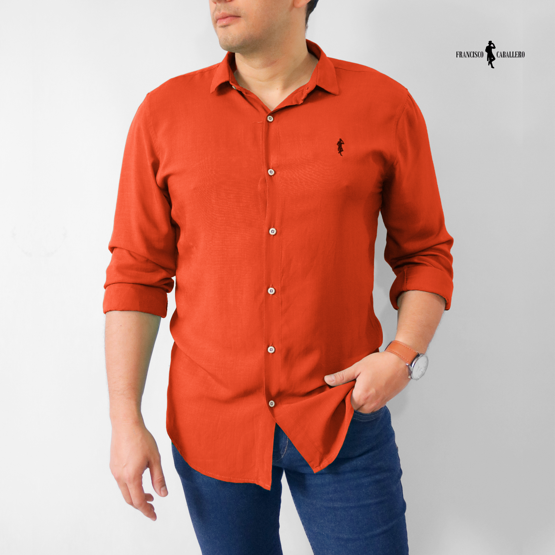 CAMISA TERRACOTA MANGA LARGA