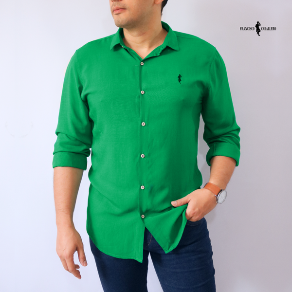 CAMISA VERDE MANGA LARGA
