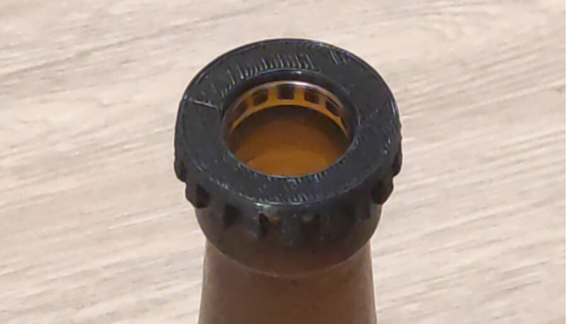 Koppeling op bierfles