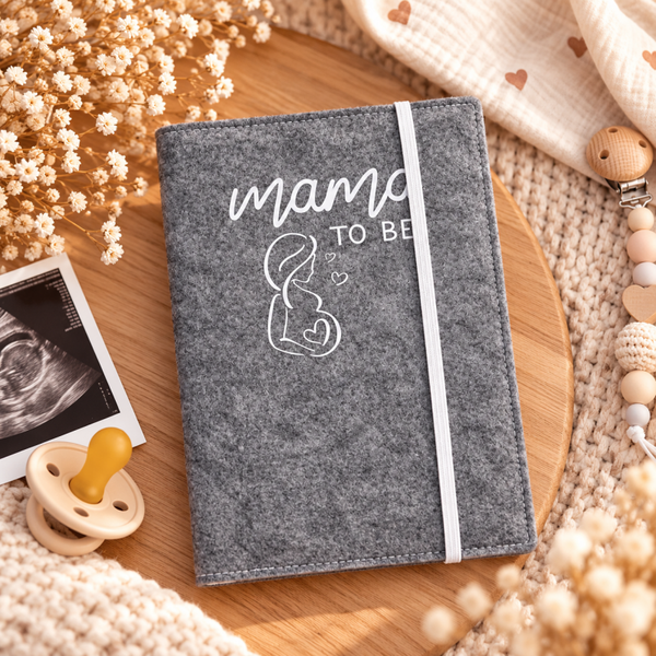 Mutterpasshülle aus Filz "Mama to be" - Mutterpasshülle Schwangerschaft
