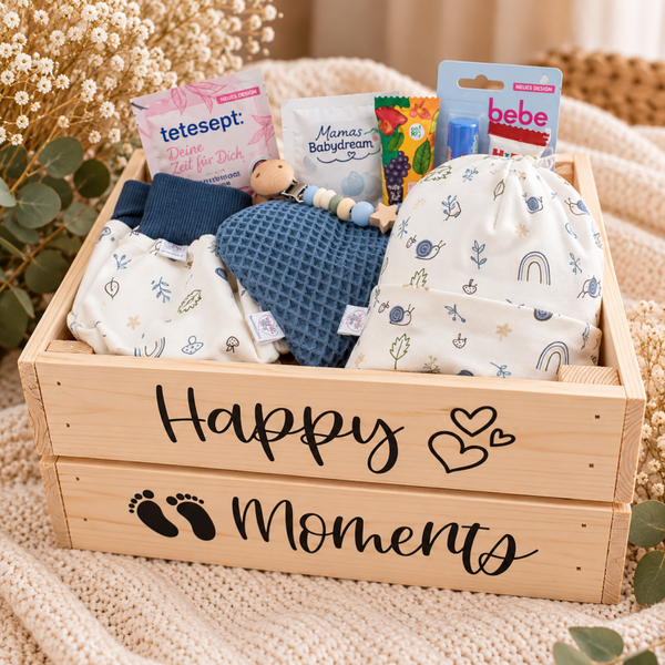 Geschenkbox zur Geburt - für Mama und Baby