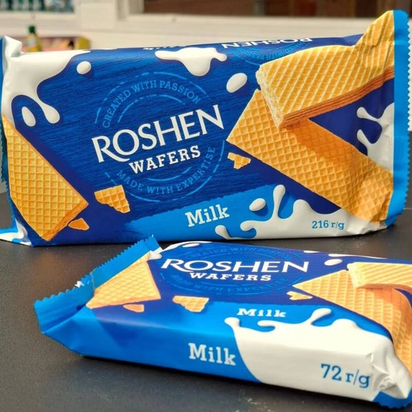 Wafers layered with milk cream 216g