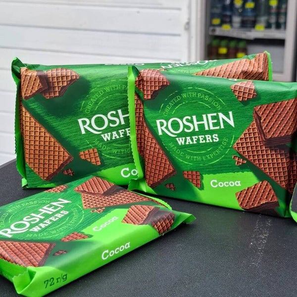 Cocoa cream filled wafers 72g