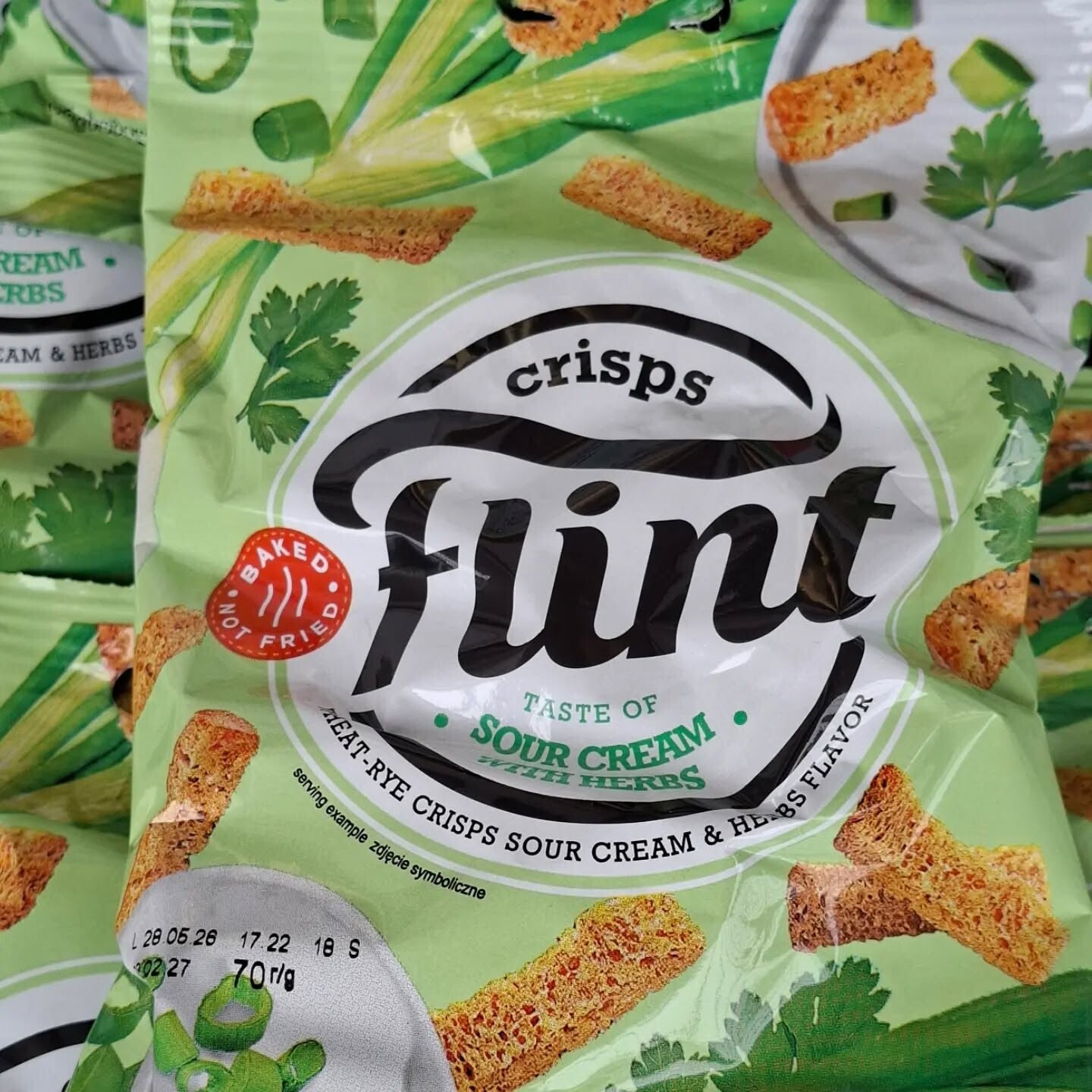 Sucharki Flint "Grzanki" o smaku galaretki z kchanem 70g