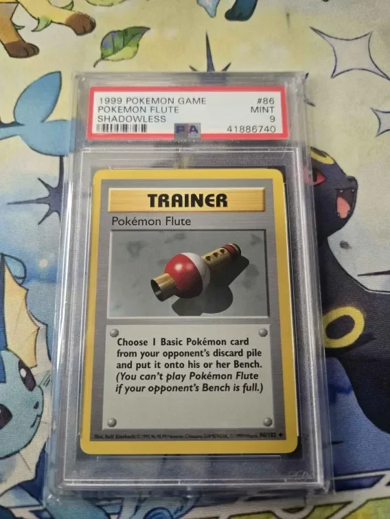 POKEMON FLUTE BASE SET SHADOWLESS PSA 9