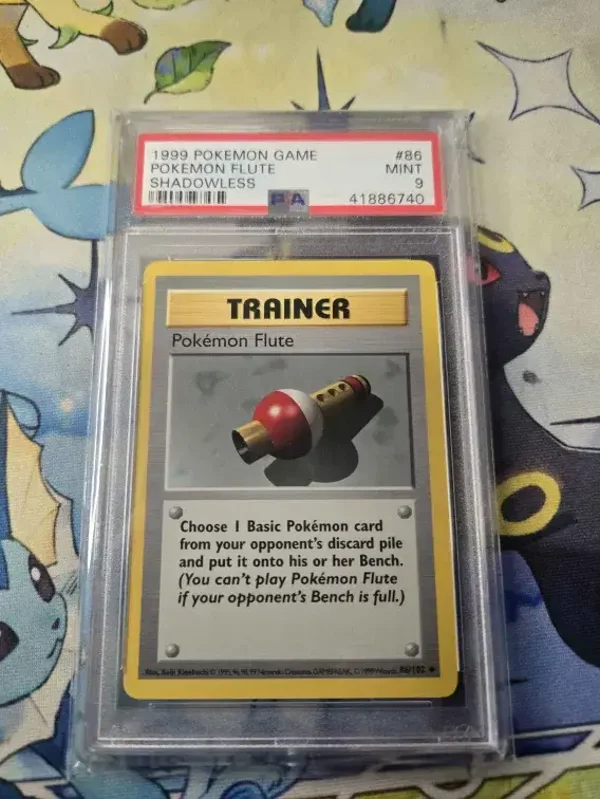 POKEMON FLUTE BASE SET SHADOWLESS PSA 9
