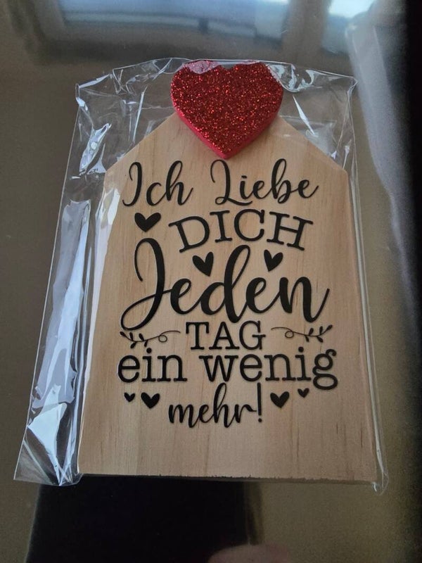 Ich liebe dich jeden Tag ein wenig mehr