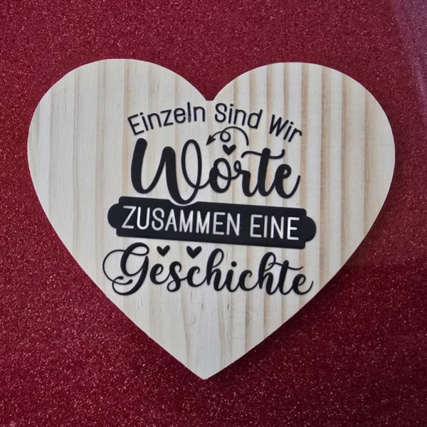 Einzel sind wir Worte, zusammen eine Geschichte