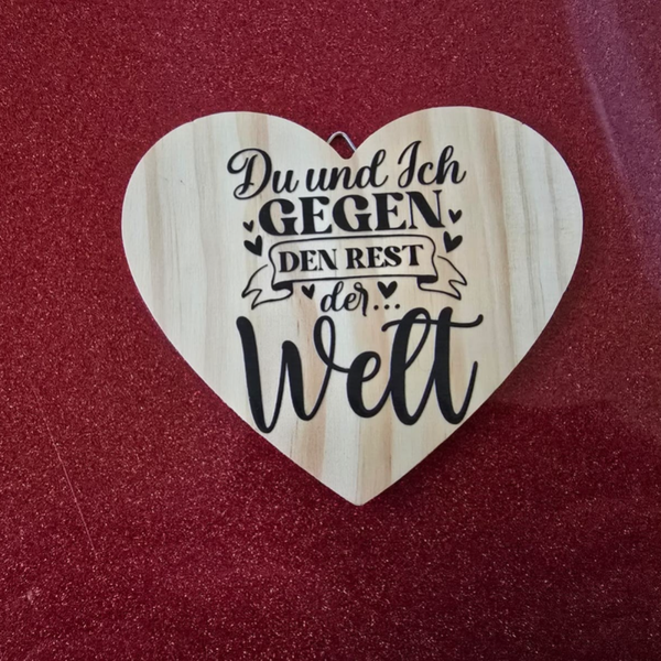 Du und ich gegen der Rest der Welt