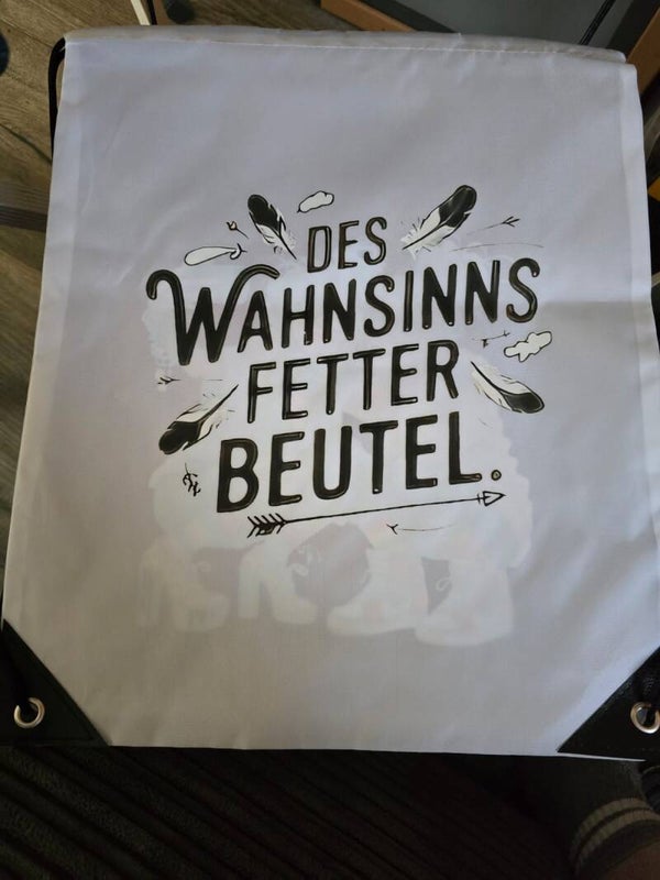 Schultertasche weiß Frauenpower