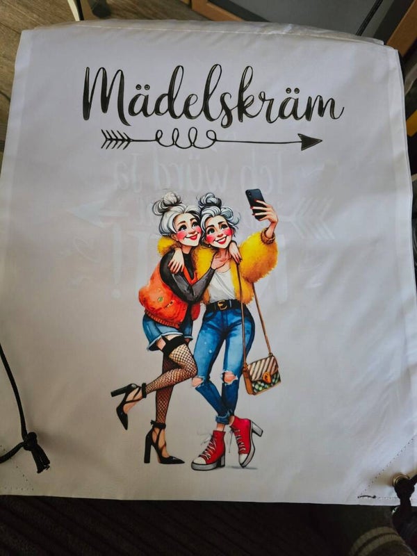 Schultertasche weiß Freundinnen ich will nicht