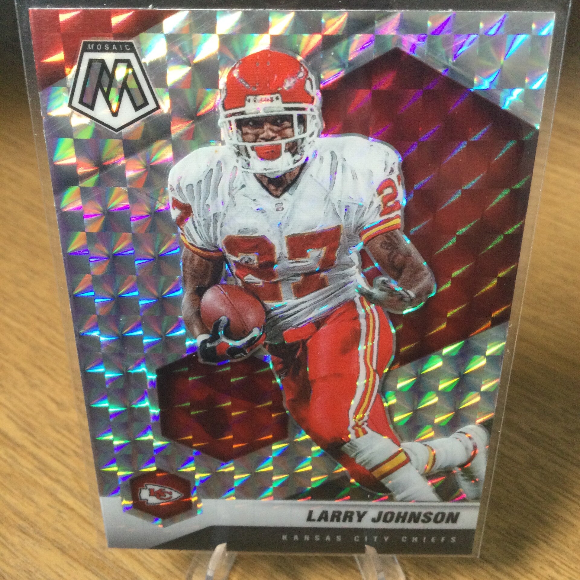 LARRY JOHNSON - 2021 PANINI MOSAIC - MOSAIC PRIZM #3 - KANSAS CITY CHIEFS