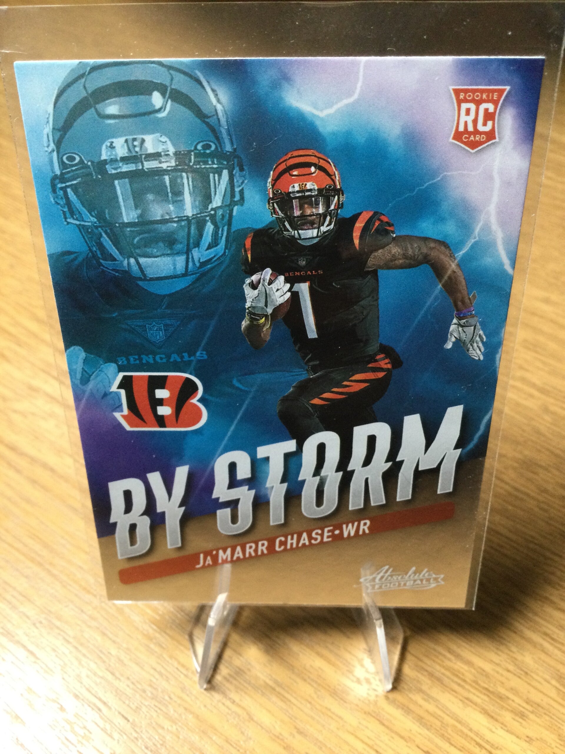 JA'MARR CHASE RC - 2021 PANINI ABSOLUTE - BY STORM #BST-5