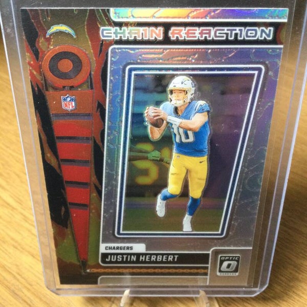 JUSTIN HERBERT - 2023 PANINI DONRUSS OPTIC - CHAIN REACTION SILVER PRIZM #CR-JT