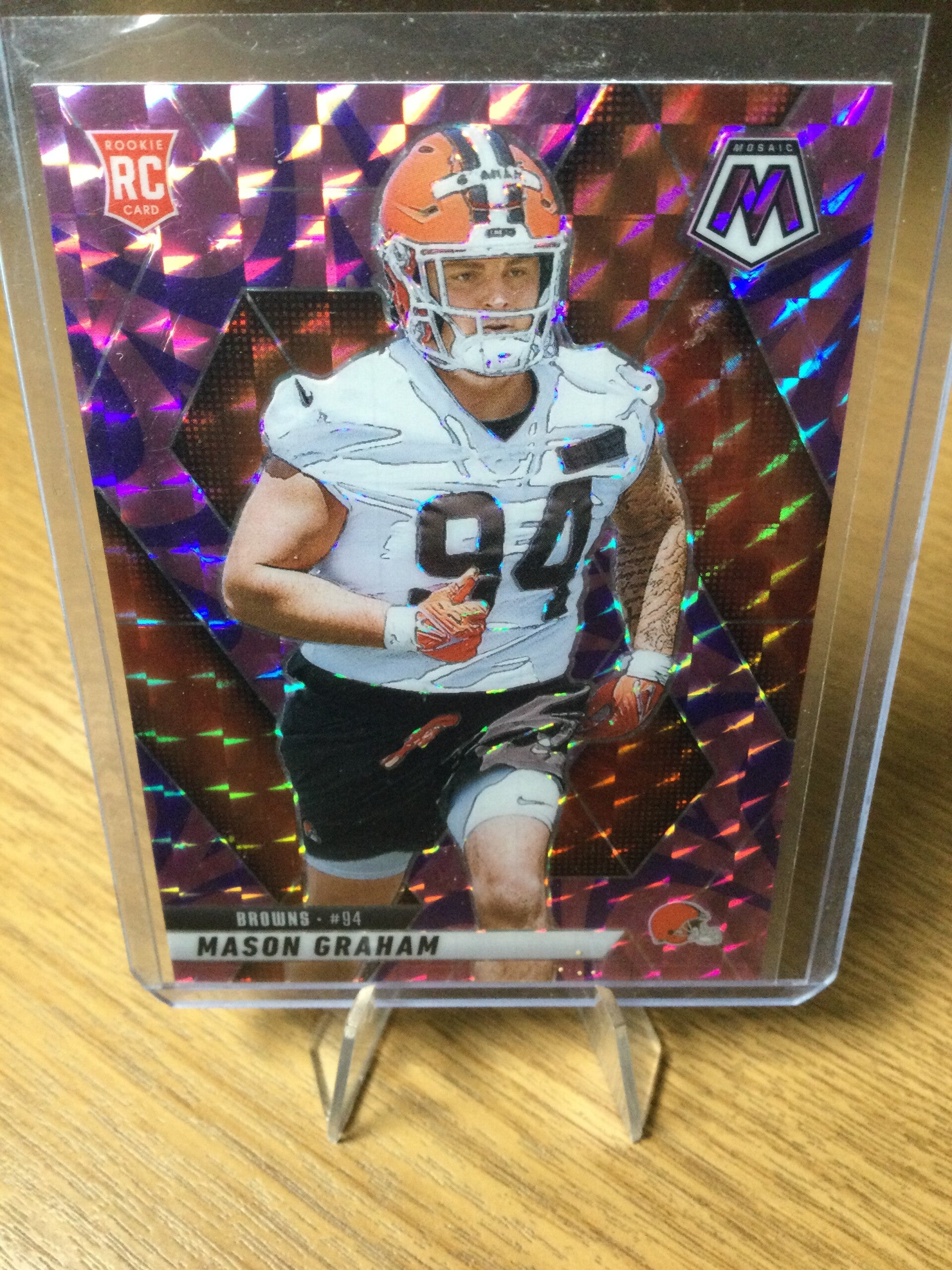 MASON GRAHAM RC - 2025 PANINI MOSAIC - PURPLE REACTIVE MOSAIC PRIZM #311