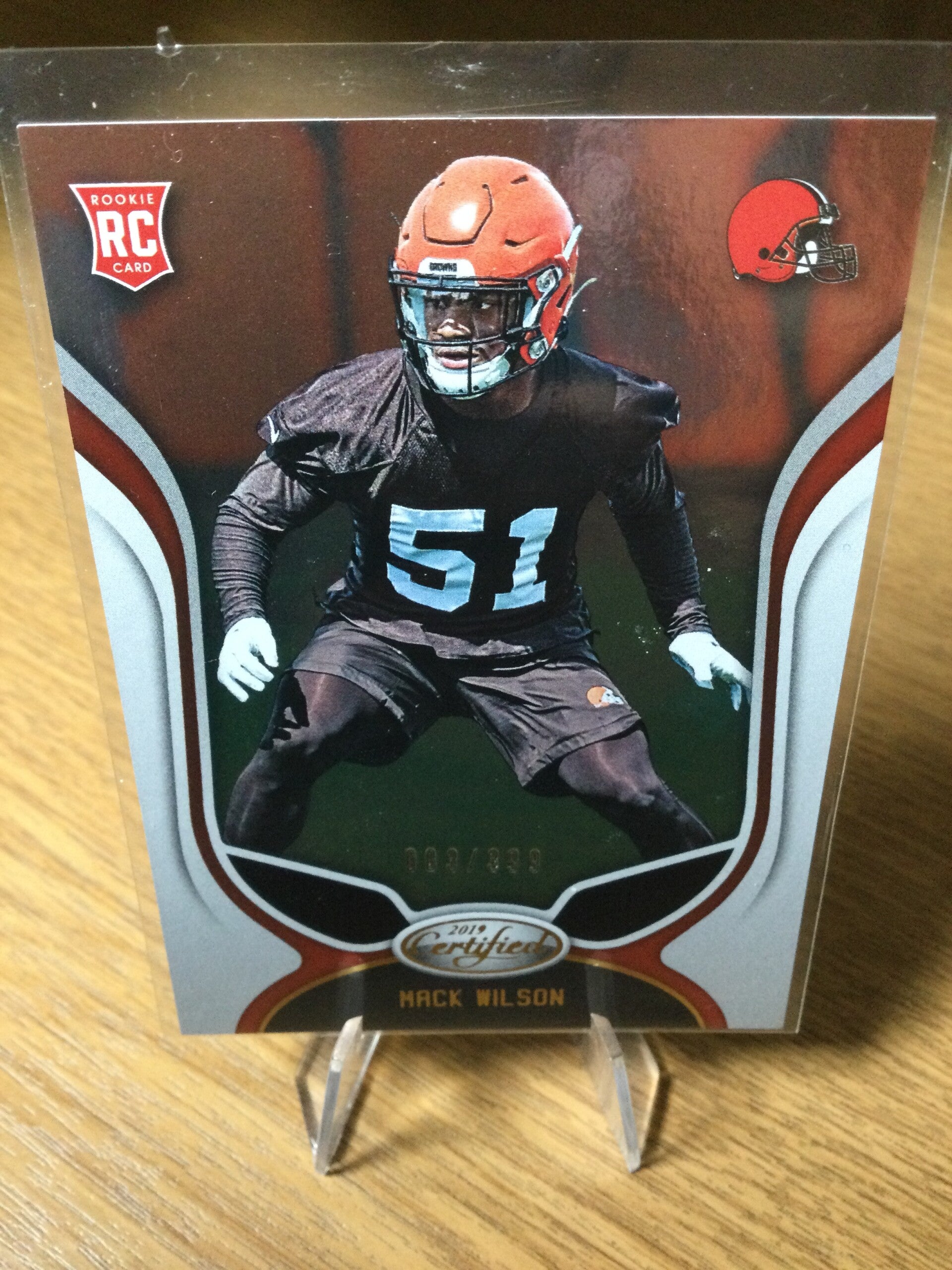 MACK WILSON RC - 2019 PANINI CERTIFIED - ROOKIE /399