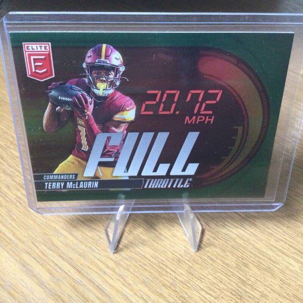 TERRY McLAURIN - 2025 Panini Donruss Elite - FULL THROTTLE GREEN PARALLEL #19