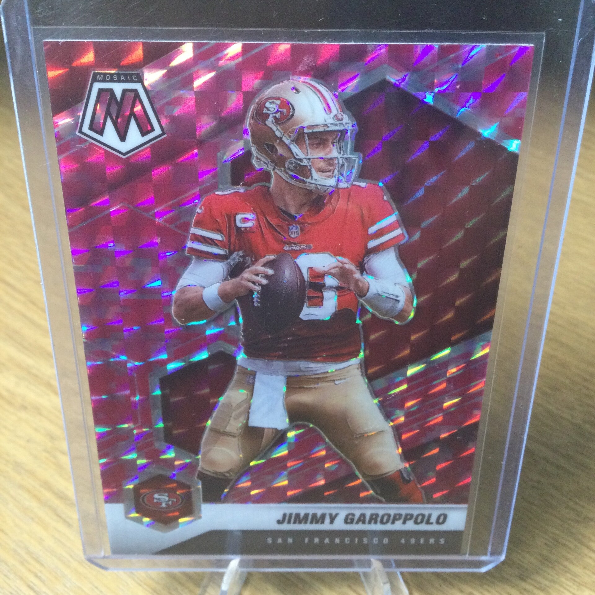 JIMMY GAROPPOLO - 2021 Panini Mosaic - PINK CAMO MOSAIC PRIZM #173