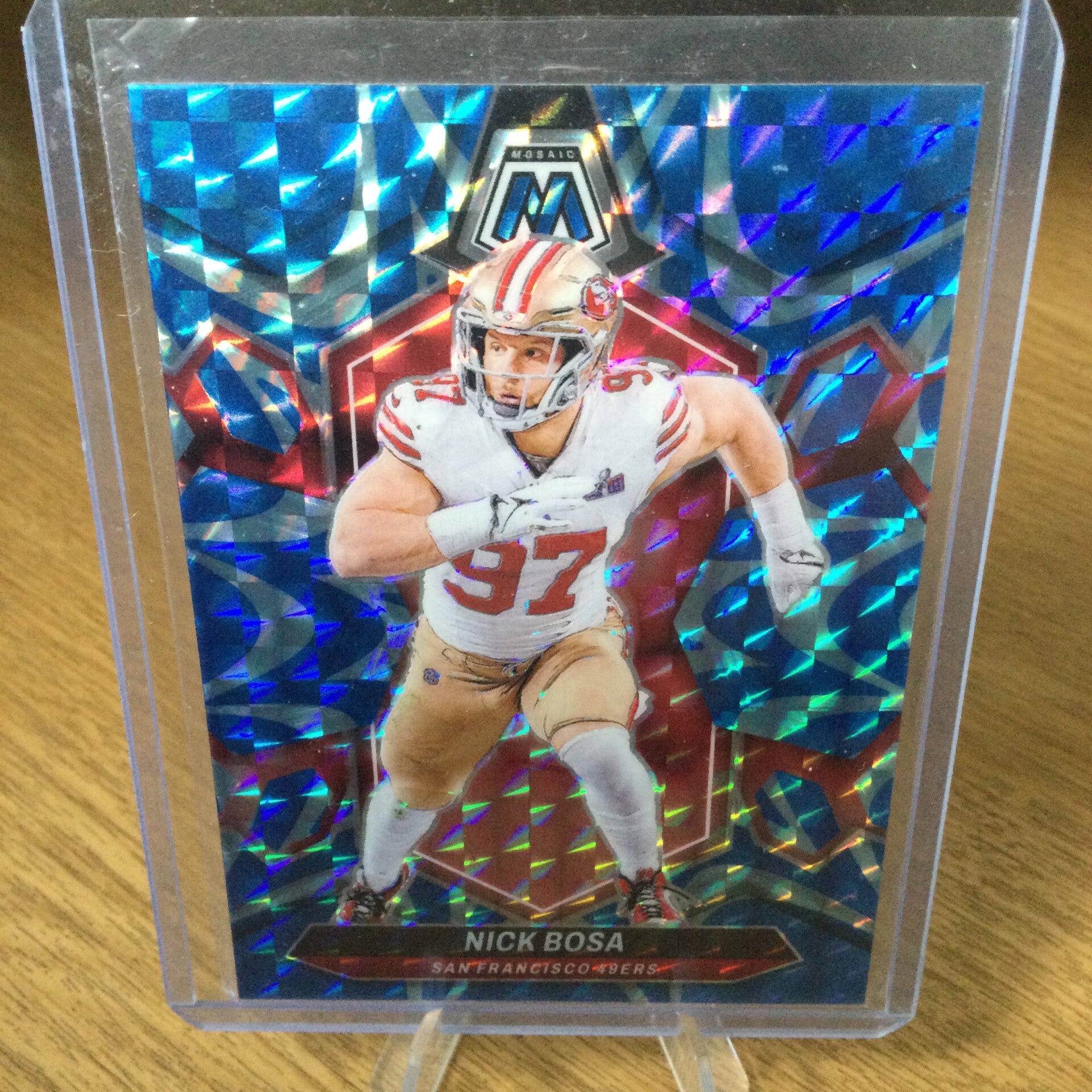 NICK BOSA - 2024 PANINI MOSAIC - REACTIVE BLUE MOSAIC PRIZM - #195