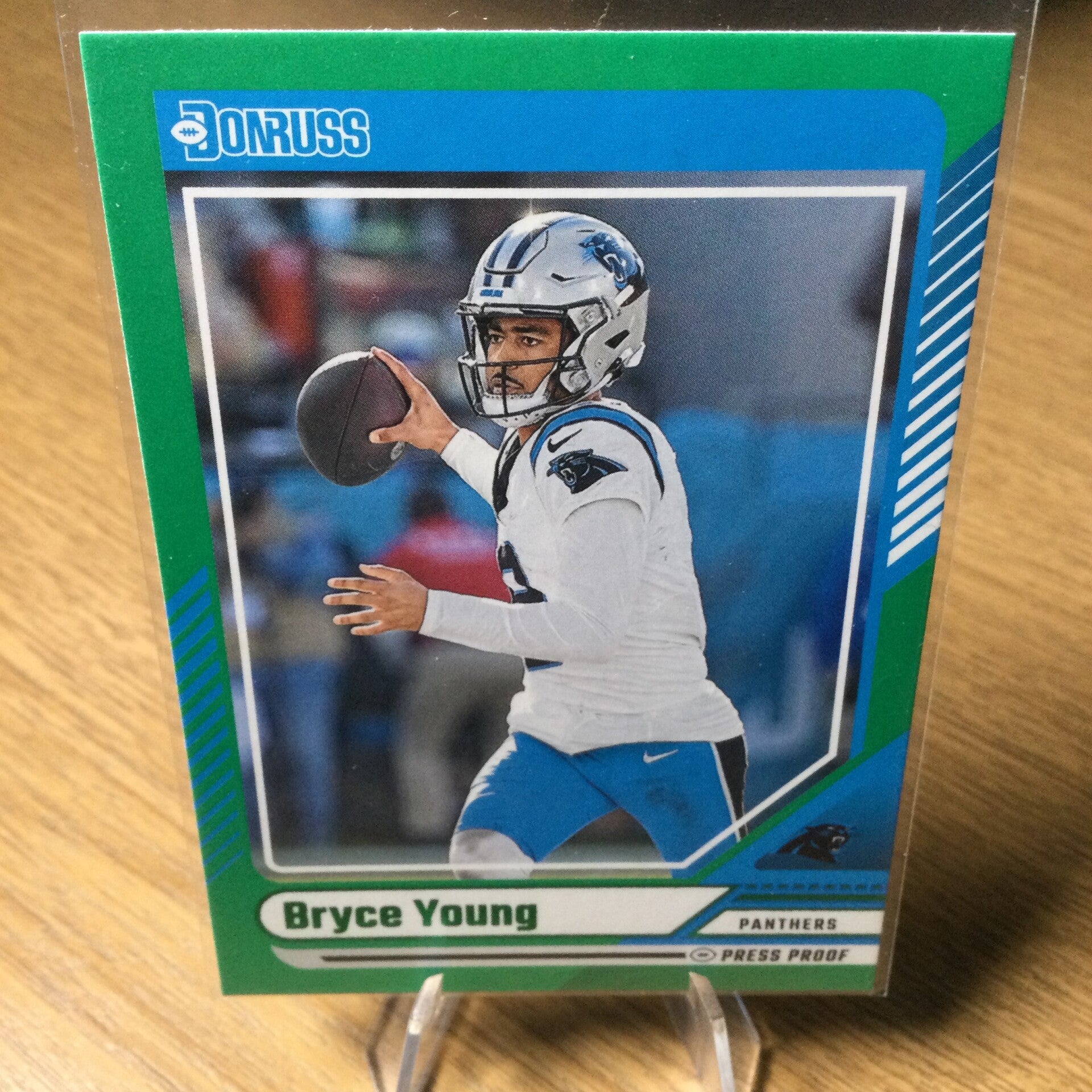 BRYCE YOUNG - 2024 PANINI DONRUSS - PRESS PROOF GREEN PARALLEL #290