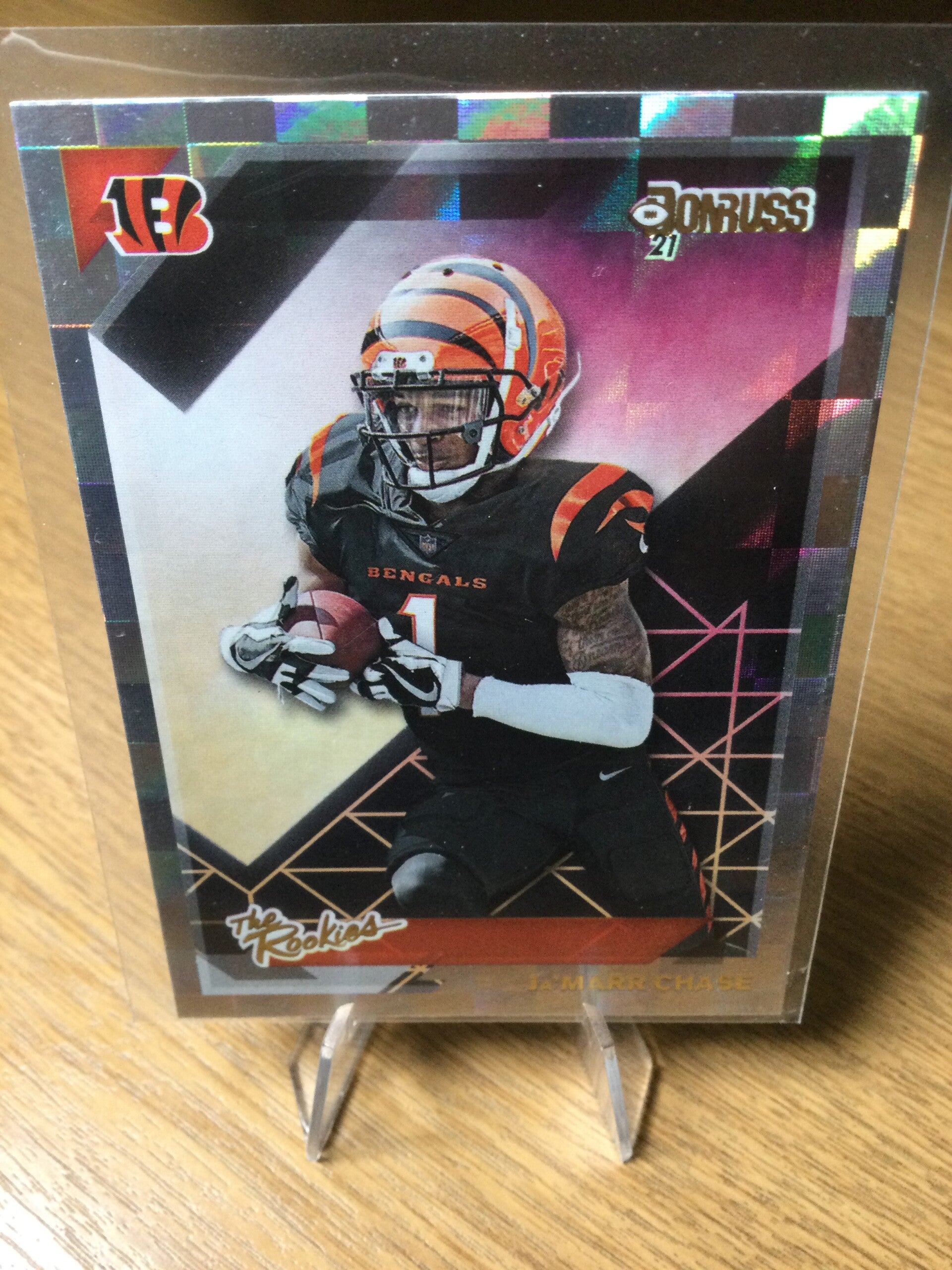 JA'MARR CHASE RC - 2021 PANINI DONRUSS - THE ROOKIES #TR-JMC