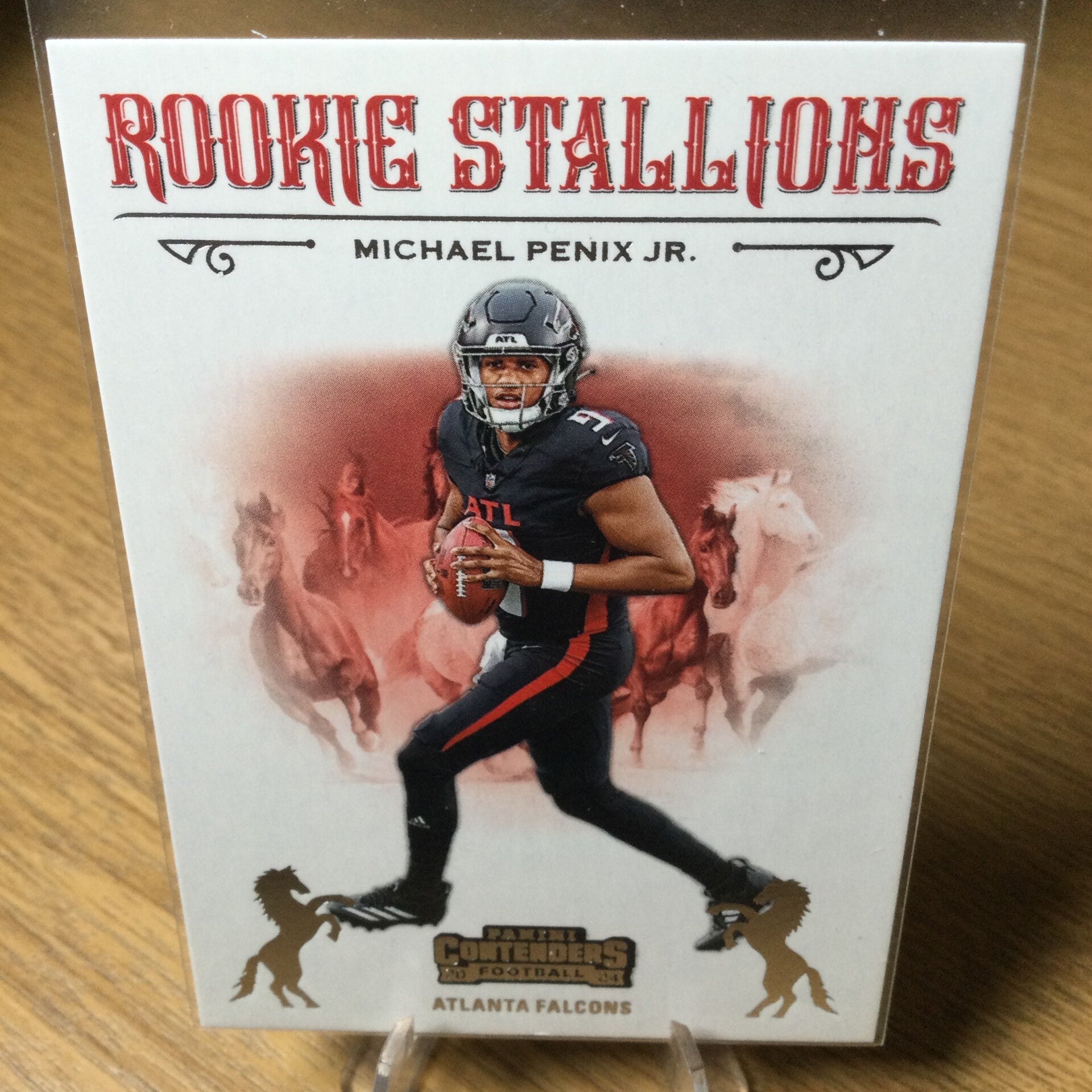 MICHAEL PENIX JR. RC - 2024 PANINI CONTENDERS - ROOKIE STALLIONS #10