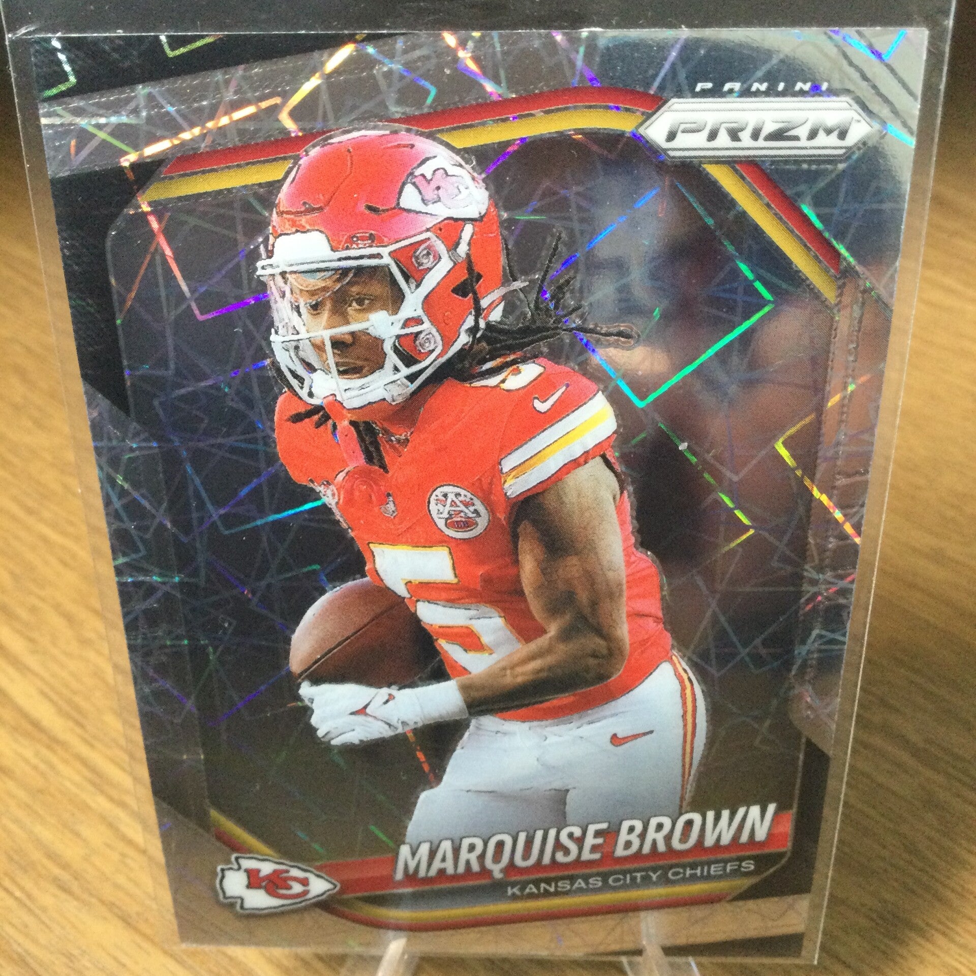 MARQUISE BROWN - 2025 PANINI PRIZM - LAZER PRIZM #287 - KANSAS CITY CHIEFS
