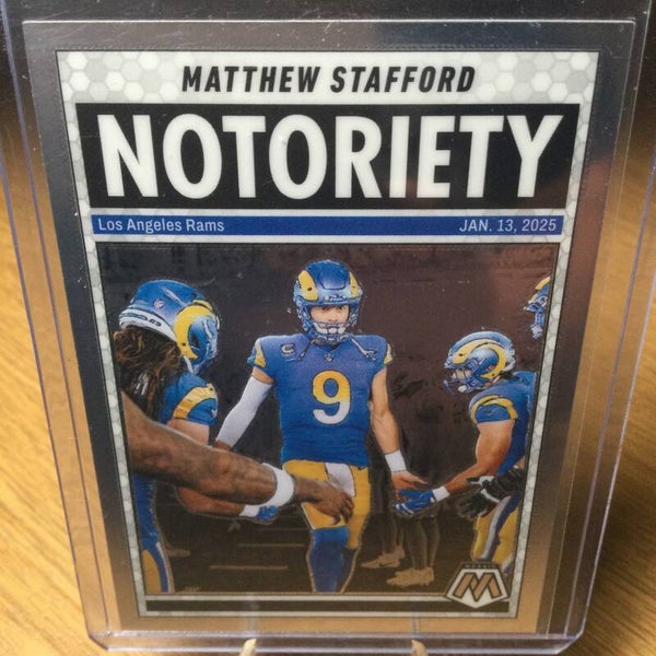 MATTHEW STAFFORD - 2025 PANINI MOSAIC - NOTORIETY #7 - LA RAMS