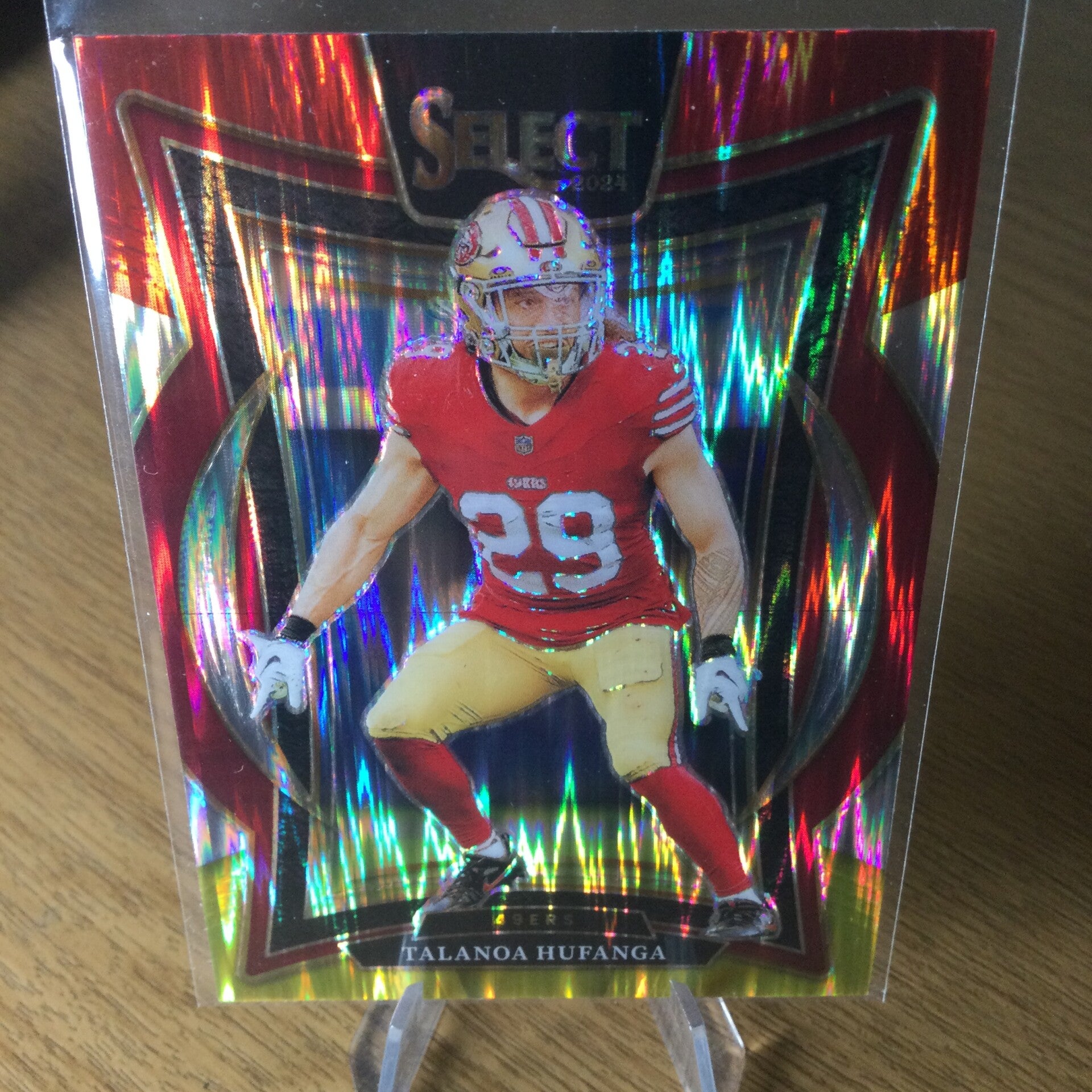 TALANOA HUFANGA - 2024 Panini Select Concourse - RED & YELLOW SHOCK PRIZM #46