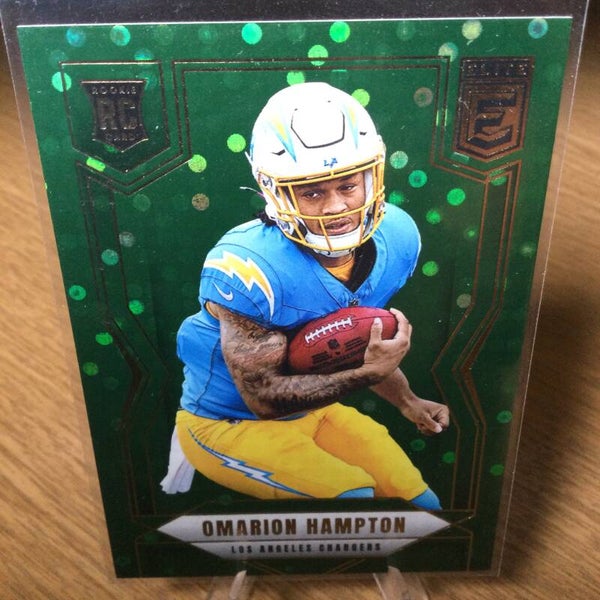 OMARION HAMPTON RC - 2025 PANINI DONRUSS ELITE - GREEN DISCO #132