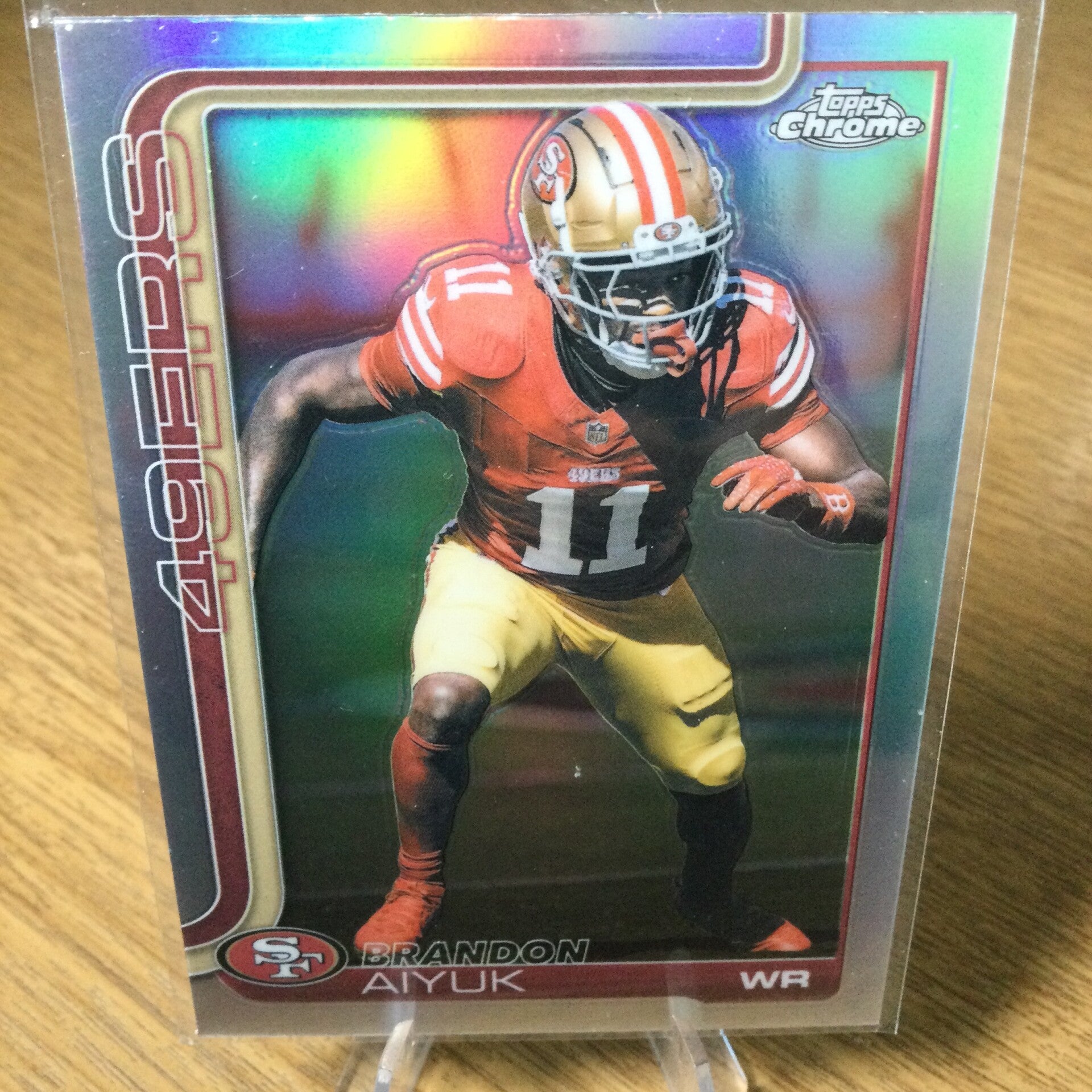 BRANDON AIYUK - 2025 TOPPS CHROME - REFRACTOR #266