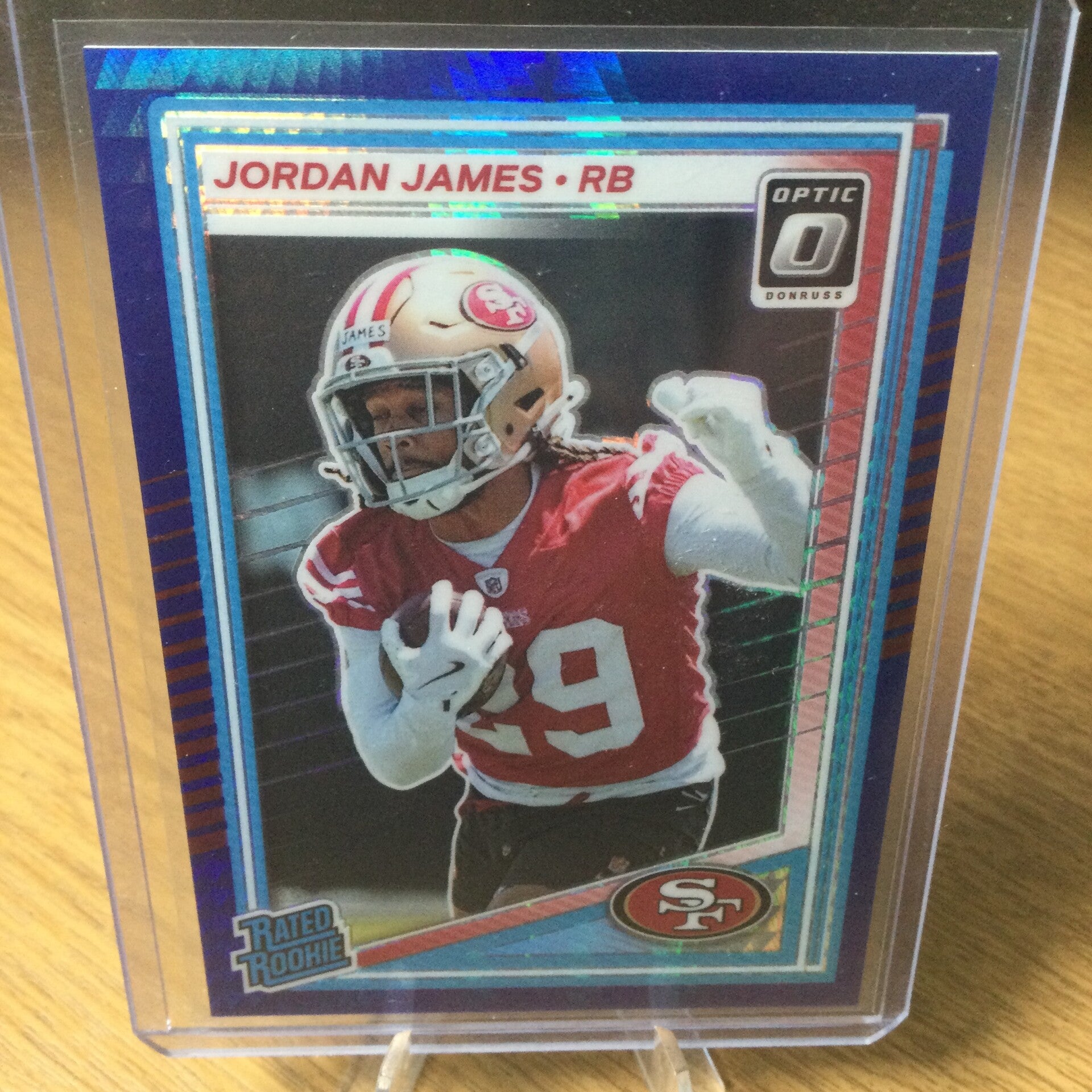 JORDAN JAMES RC - 2025 Panini Donruss Optic - RATED ROOKIE BLUE HYPER PRIZM #278