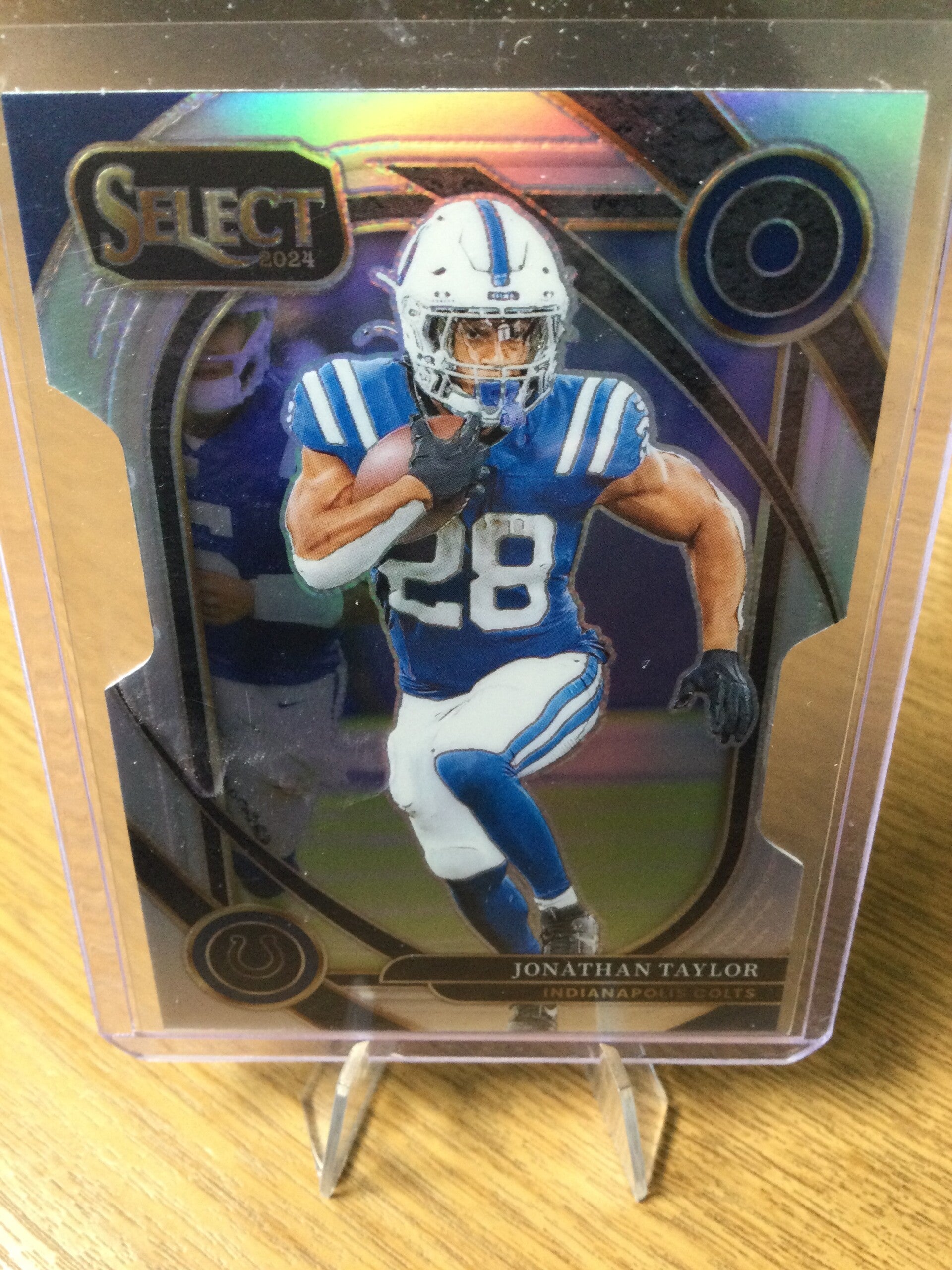 JONATHAN TAYLOR - 2024 PANINI SELECT - CLUB LEVEL SILVER PRIZM DIE-CUT #271