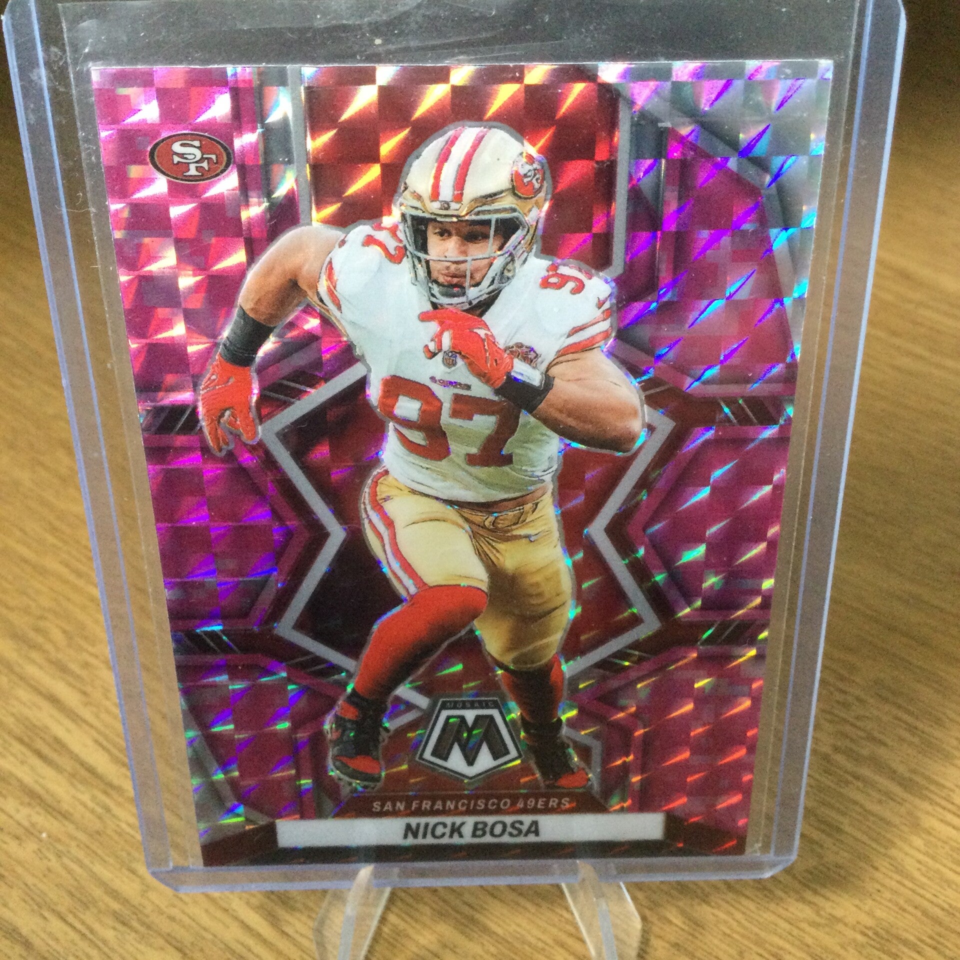 NICK BOSA - 2022 PANINI MOSAIC - PINK CAMO MOSAIC PRIZM - #180