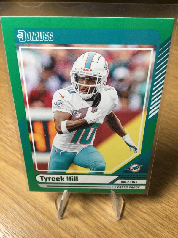 TYREEK HILL - 2024 PANINI DONRUSS - PRESS PROOF GREEN PARALLEL #275