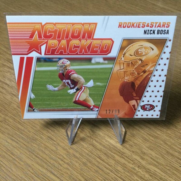NICK BOSA - 2021 PANINI ROOKIES & STARS - ACTION PACKED ORANGE PARALLEL /99
