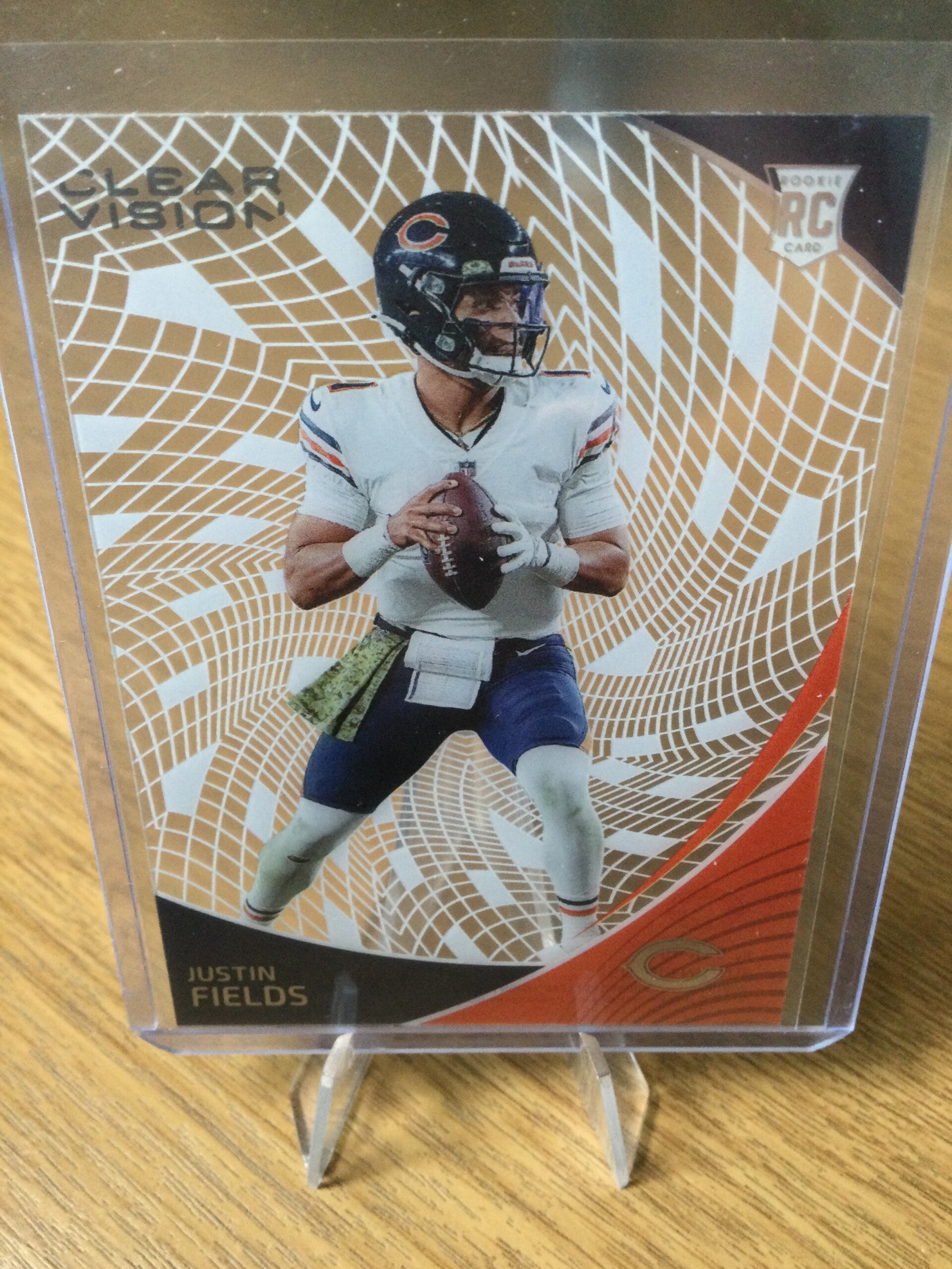 JUSTIN FIELDS RC - 2021 CHRONICLES CLEAR VISION - ROOKIE CLEAR VISION #CVR-10