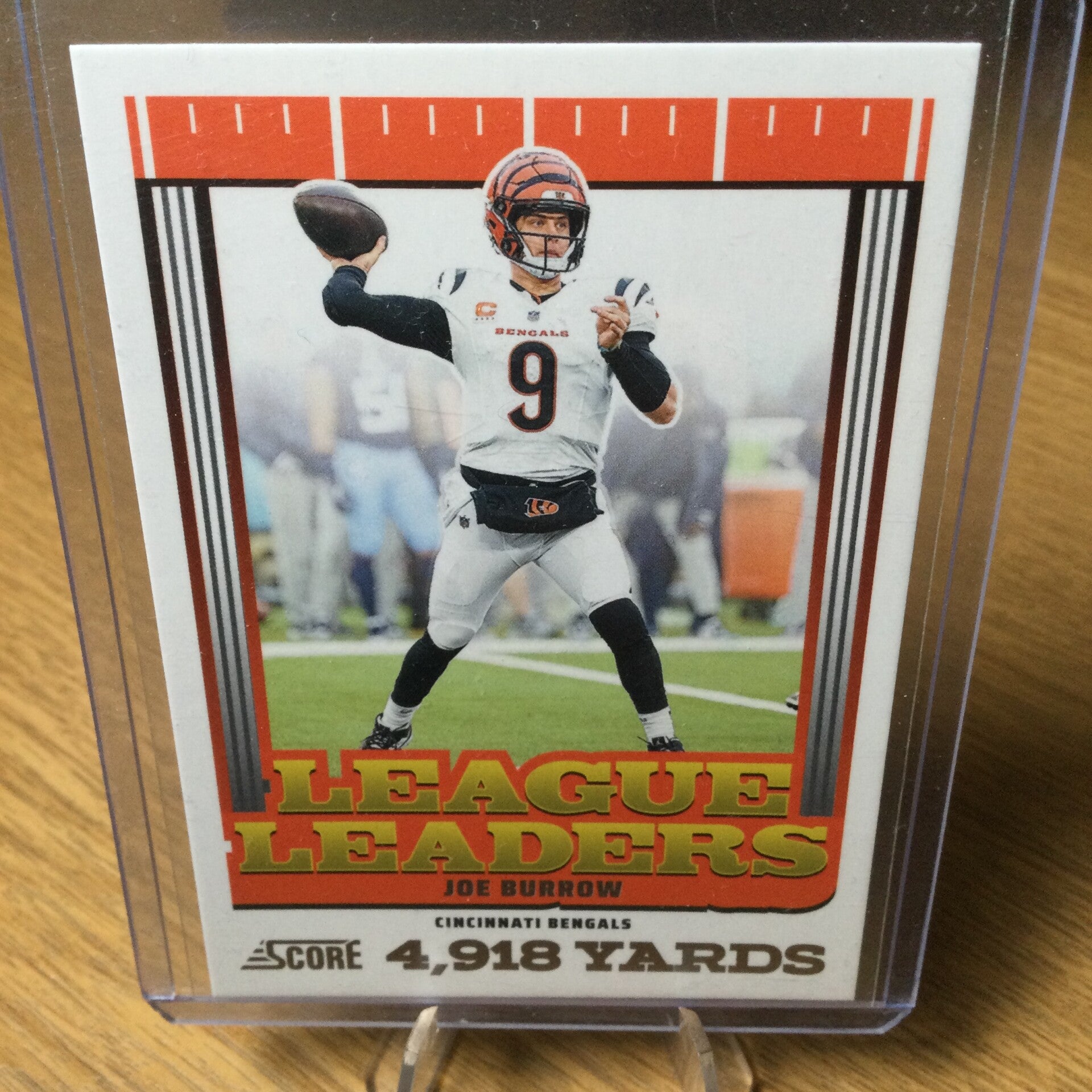 JOE BURROW - 2025 PANINI SCORE - LEAGUE LEADERS #1