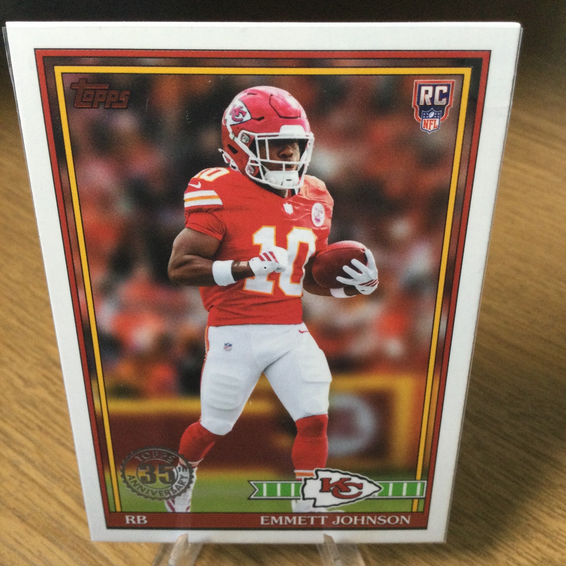 EMMETT JOHNSON RC - 2026 TOPPS FLAGSHIP - 35TH ANNIVERSARY 1991 #91TR-13 - KANSAS CITY CHIEFS