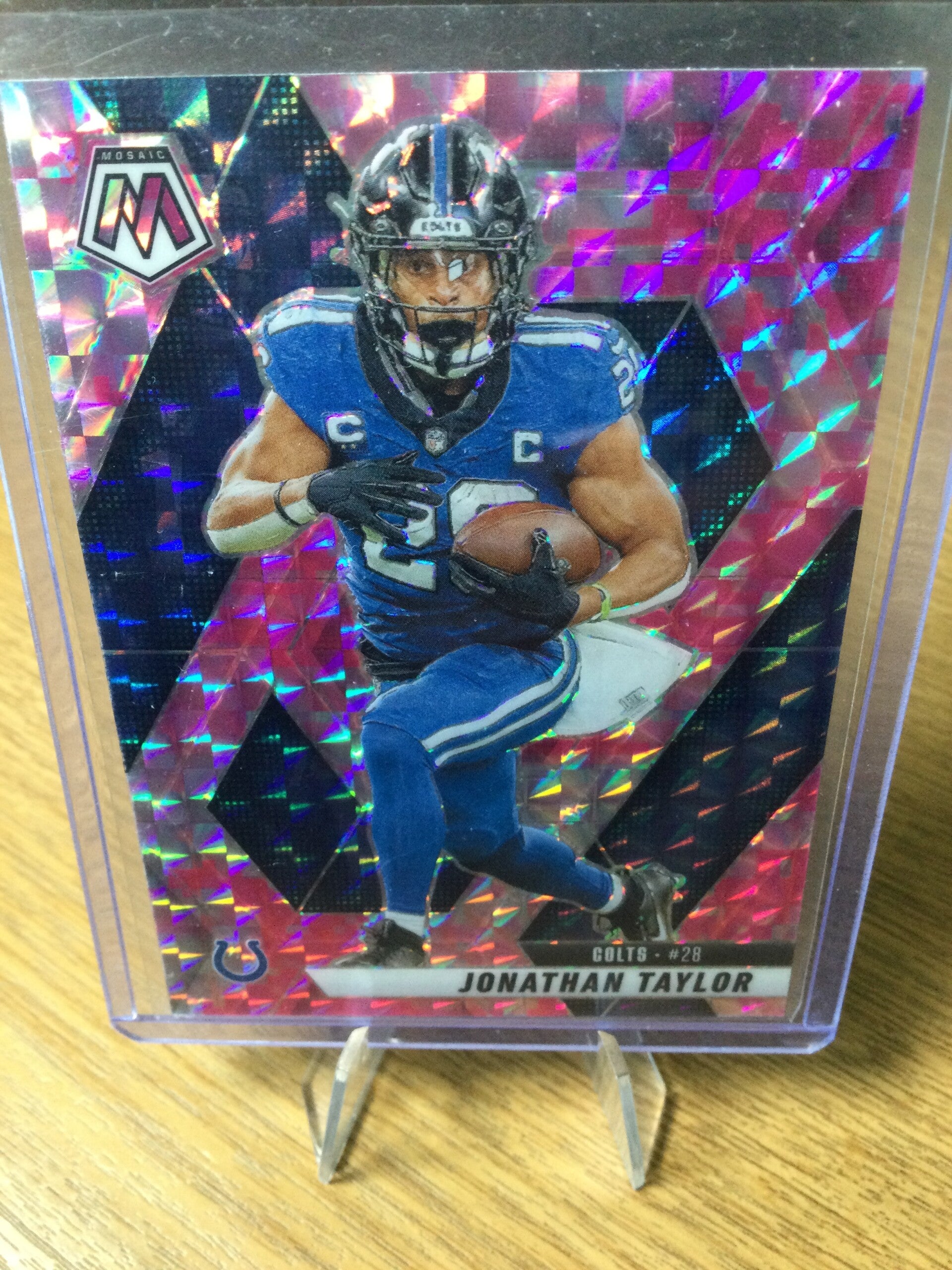 JONATHAN TAYLOR - 2025 PANINI MOSAIC - PINK CAMO MOSAIC PRIZM #235