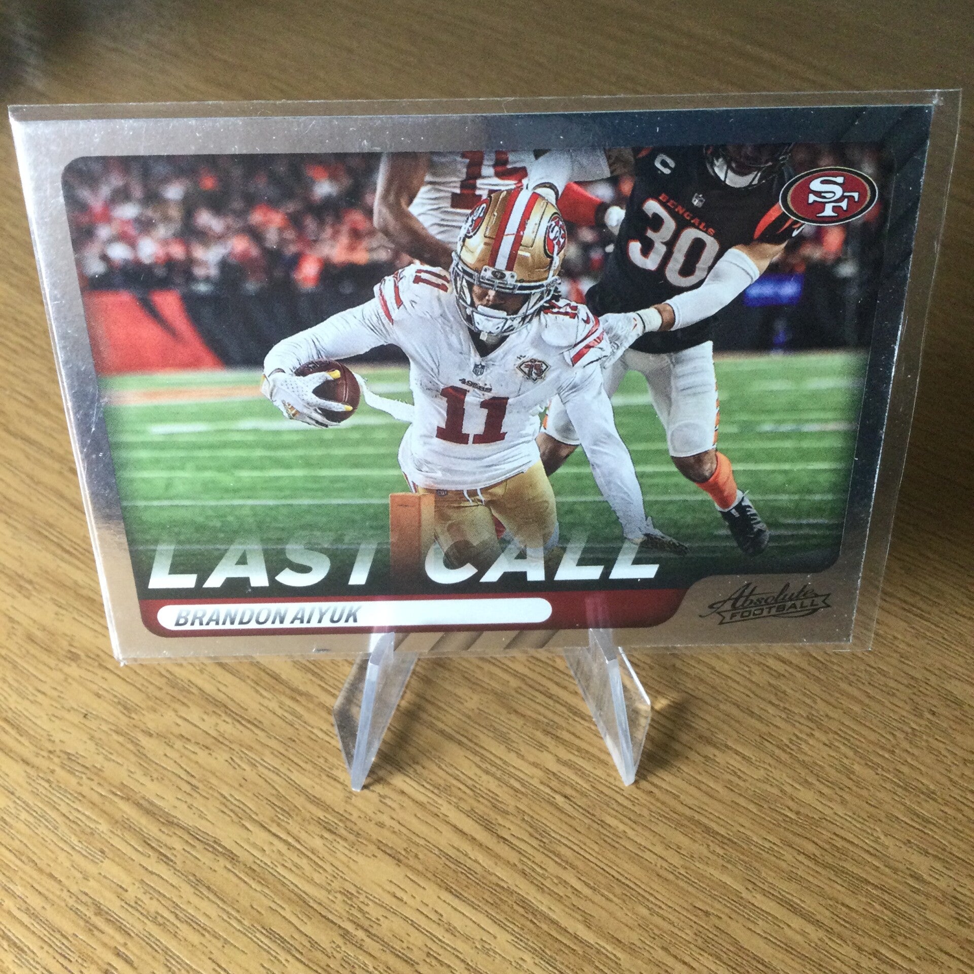 BRANDON AIYUK - 2022 PANINI ABSOLUTE - LAST CALL #LC-3