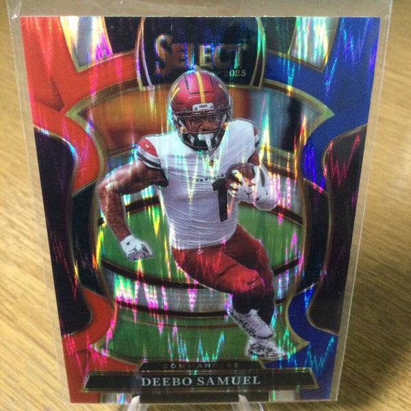 DEEBO SAMUEL - 2025 PANINI SELECT - RED & BLUE SHOCK PRIZM #87