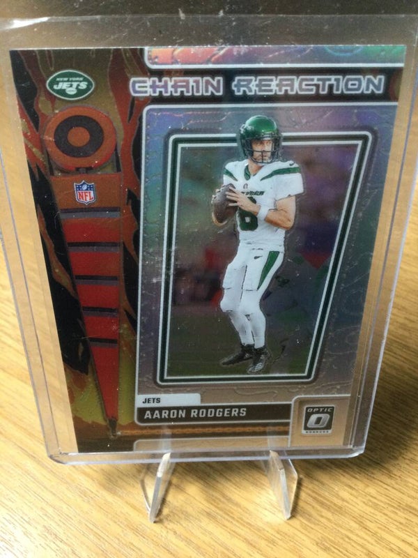 AARON RODGERS - 2023 PANINI DONRUSS OPTIC - CHAIN REACTION HOLO PRIZM #CR-AR