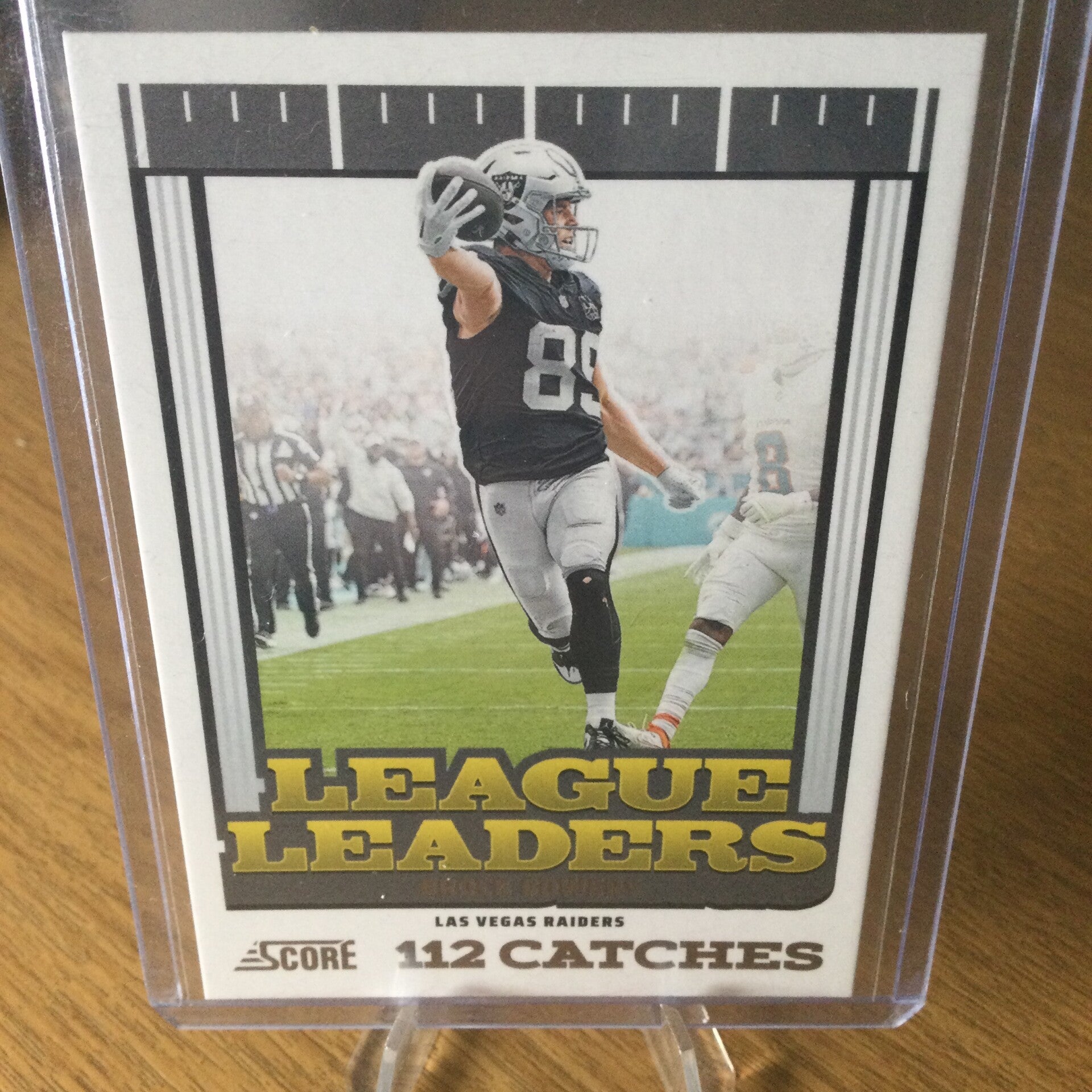 BROCK BOWERS - 2025 PANINI SCORE - LEAGUE LEADERS #12