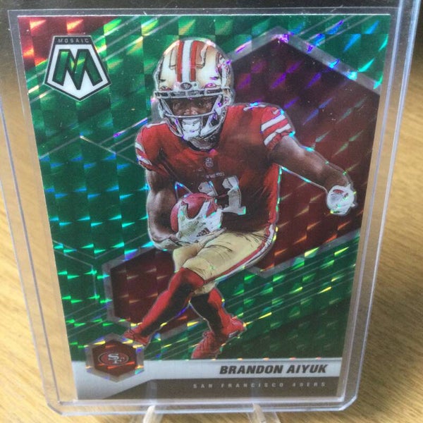 BRANDON AIYUK - 2021 Panini Mosaic - GREEN MOSAIC PRIZM #177